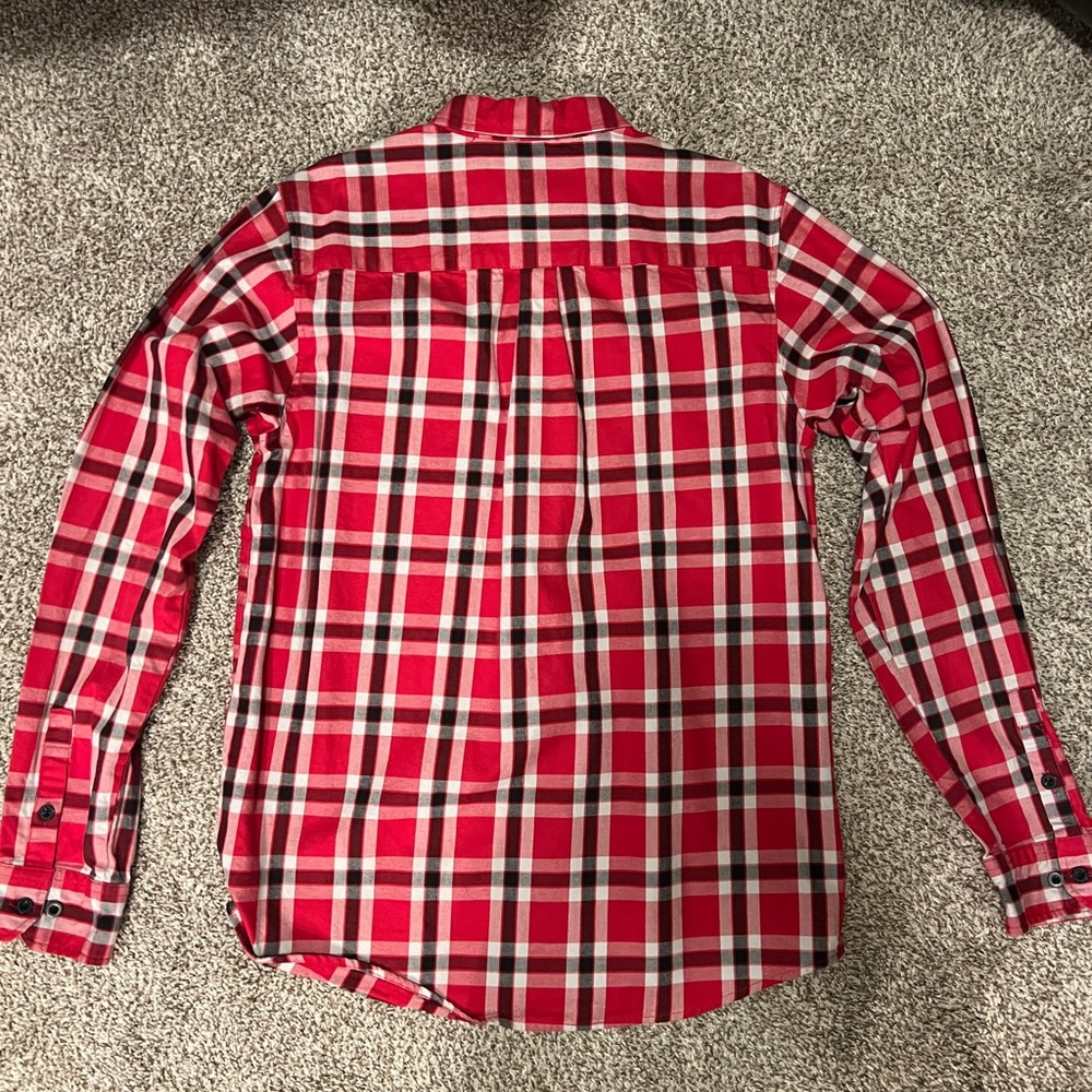DIXXON FLANNEL FURNACE DXN/FR Red, Black, and White Plaid Men's Shirt. - Picture 4 of 4